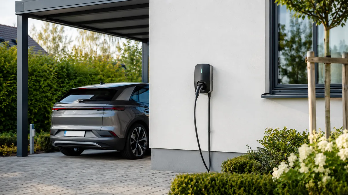 Elektroauto an einer Wallbox