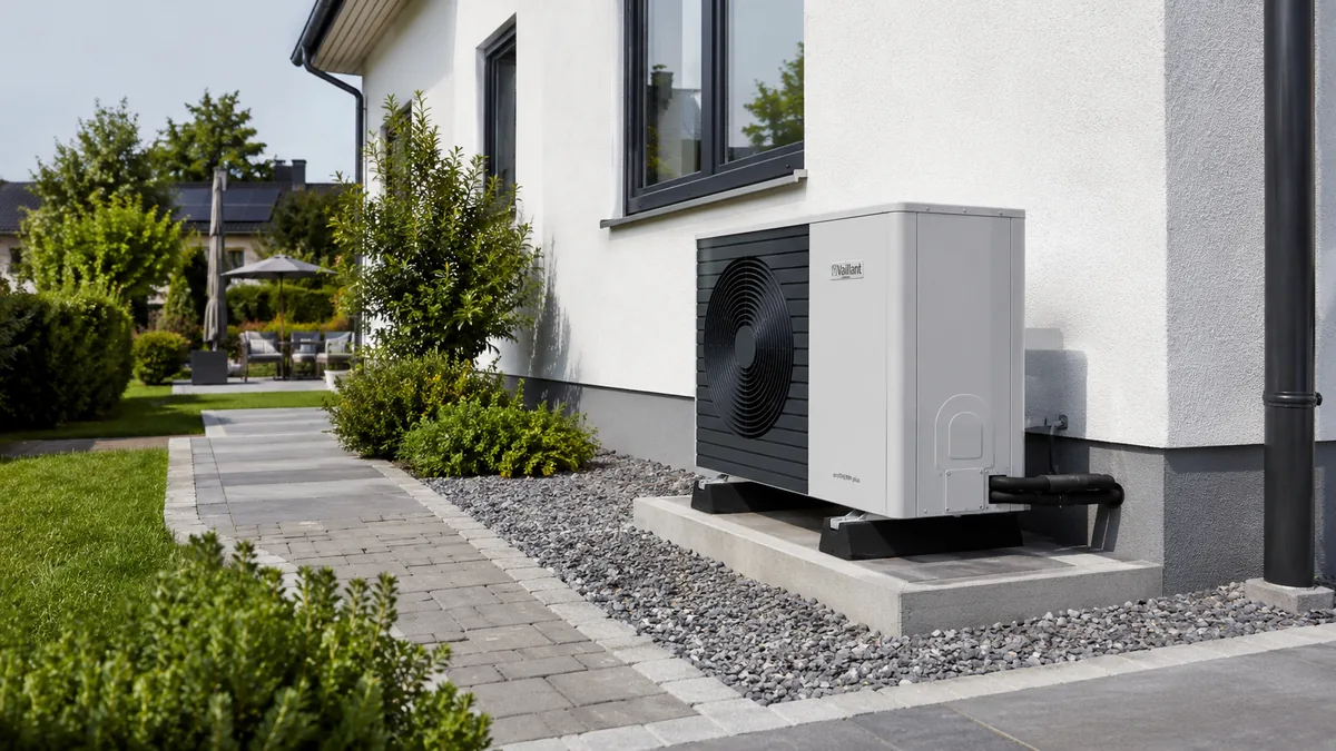 Außengerät einer modernen Klimaanlage